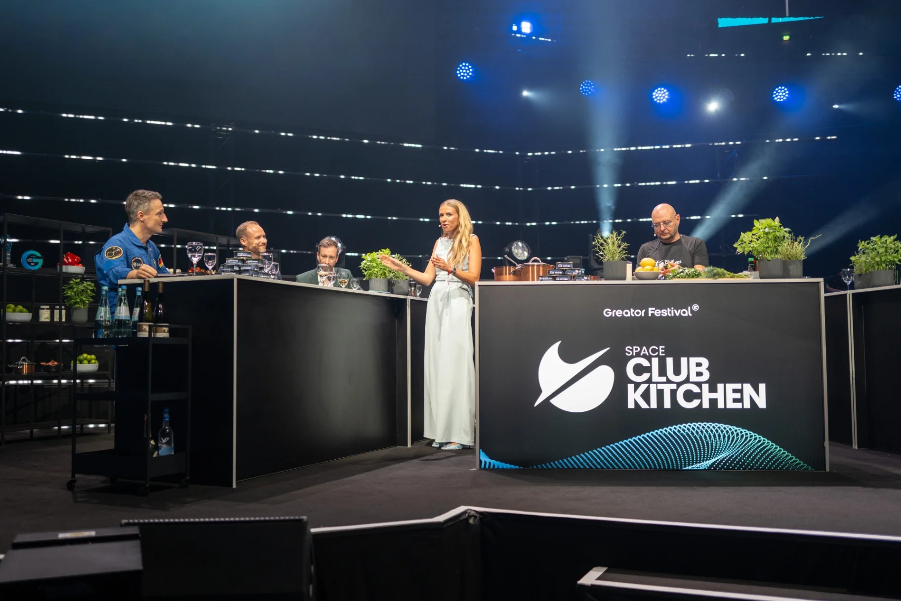 Space Club Kitchen beim Greator Festival 2026 · Panel am Küchentisch