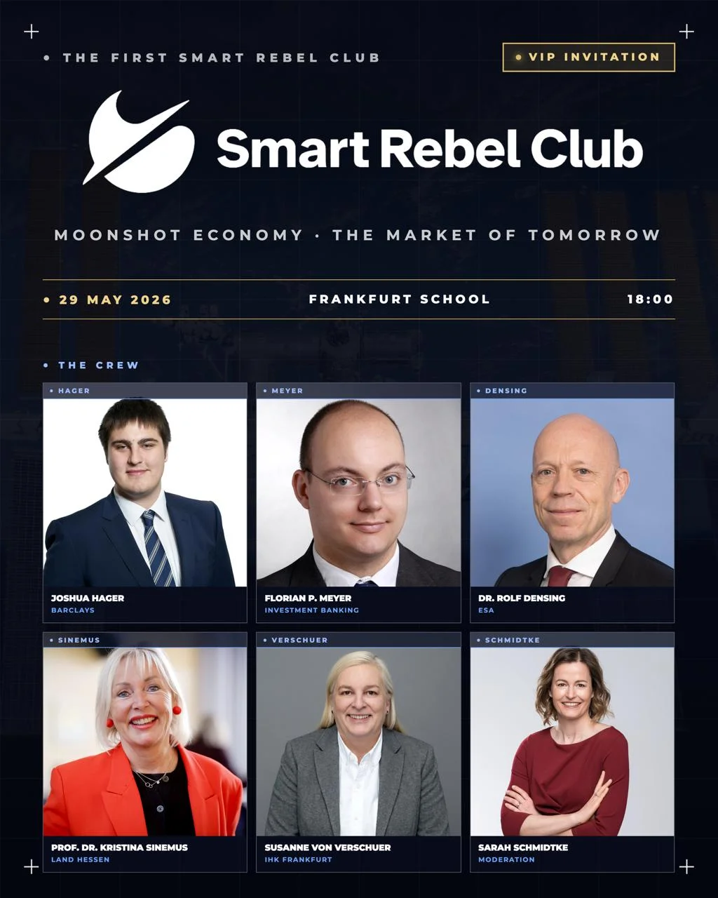 VIP Invitation — die Crew des ersten Smart Rebel Clubs
